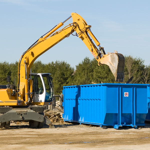 what are the rental fees for a residential dumpster in Angelica